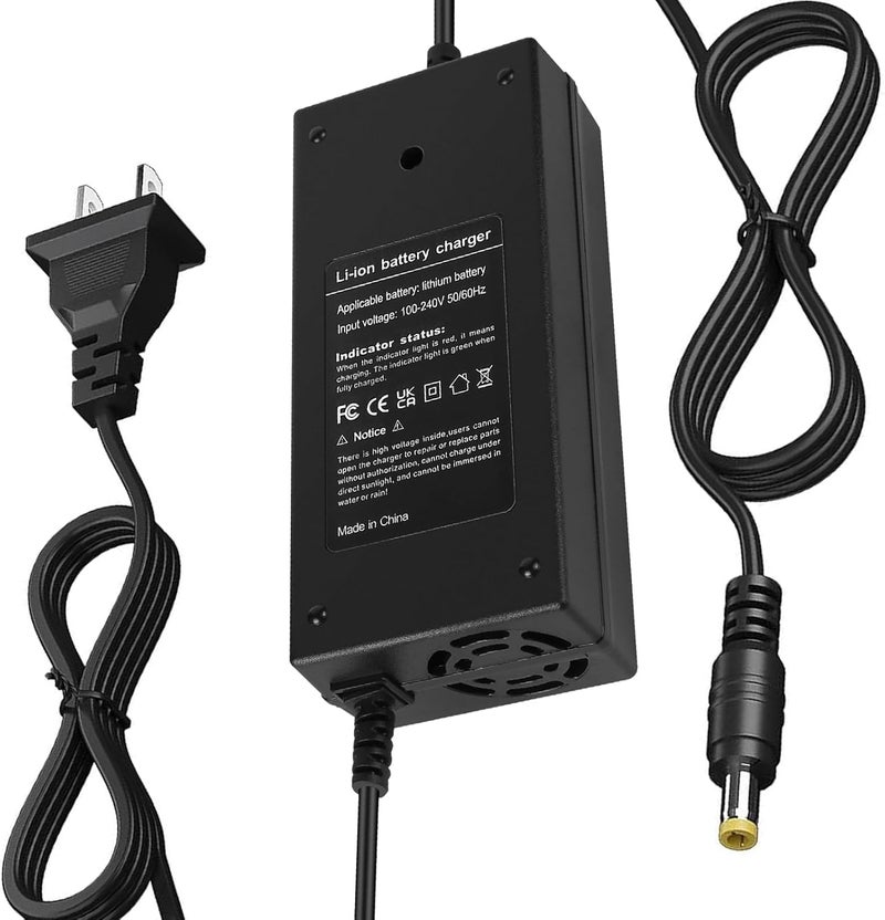 YOUHELLOME 54.6V 3A Charger 5.5 * 2.1mm Plug for Rad Power, Himiway Cruiser, Lectric XP, Aventon Pace 500/ Level, Jasion eb7, Hiboy Titan/Titan Pro, Ecotric Seagull, VIVI/Ancheer, Boosted B0ard Li-ion Battery - Image 1